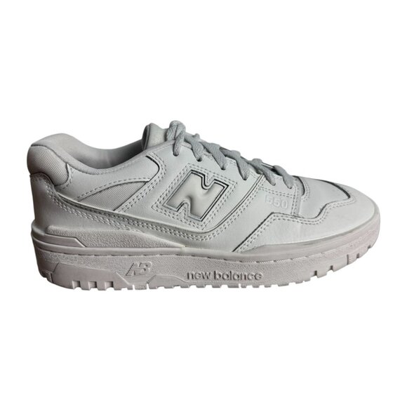 New Balance 550 GSB550WW White Leather Sneakers Casual Athletic Boys Size 6 - Picture 7 of 11